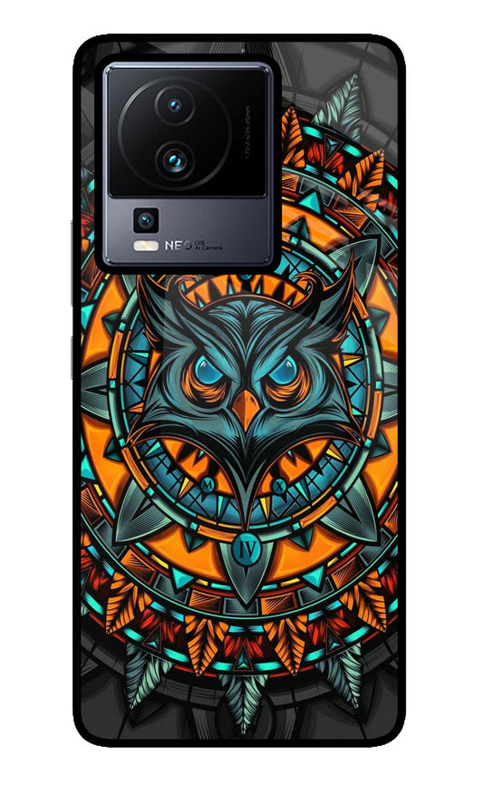 Angry Owl Art iQOO Neo 7 Glass Case