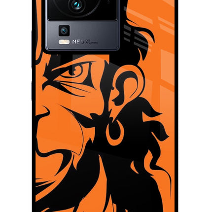 Hanuman iQOO Neo 7 Glass Case Back Cover by Casekaro