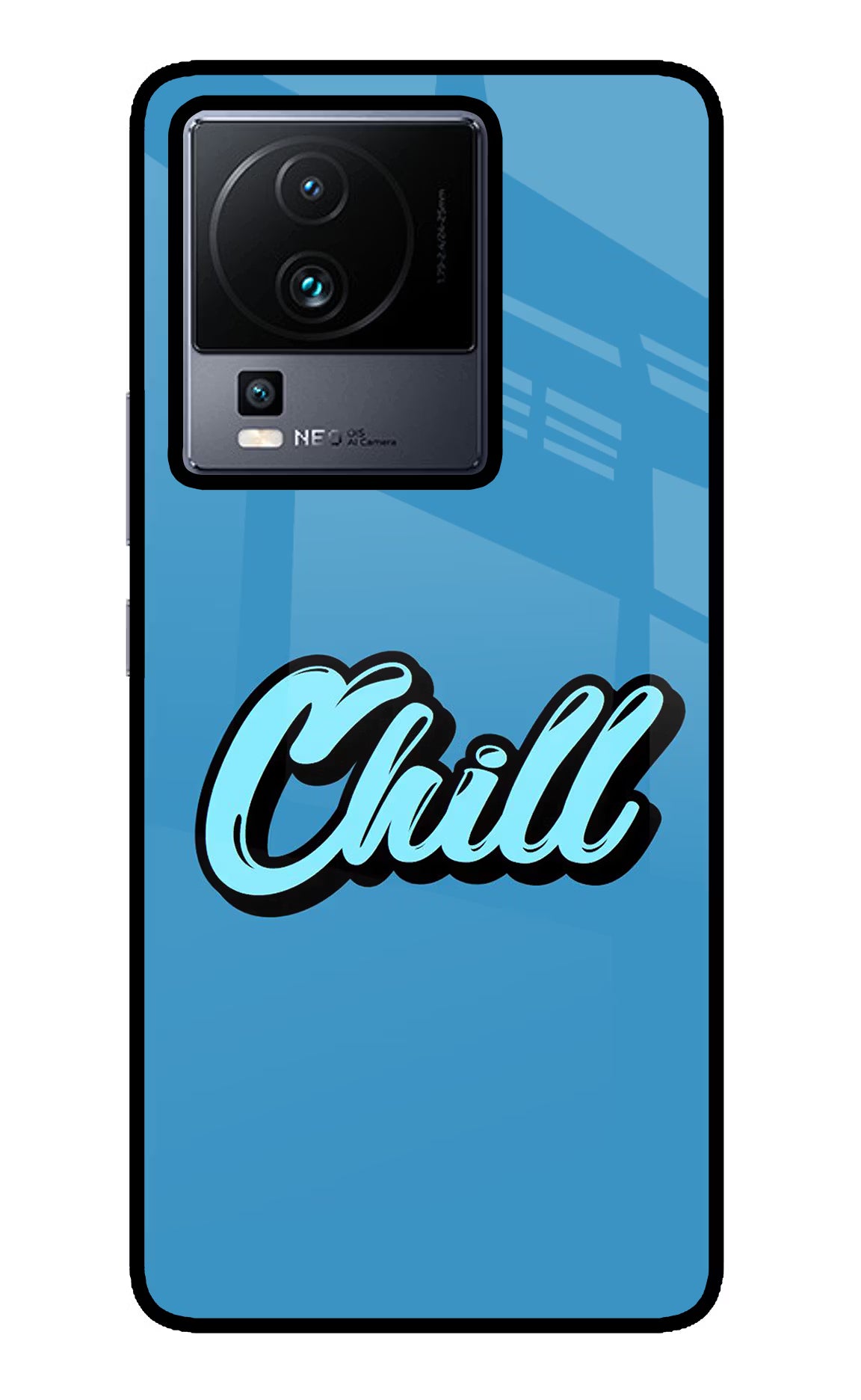 Chill iQOO Neo 7 Glass Case Back Cover by Casekaro
