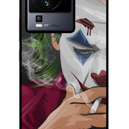 Joker Smoking iQOO Neo 7 Glass Case Back Cover by Casekaro