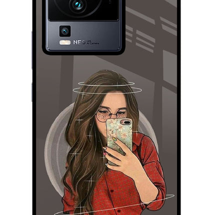 Selfie Queen iQOO Neo 7 Glass Case Back Cover by Casekaro