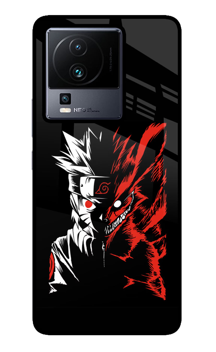 Naruto Two Face iQOO Neo 7 Back Cover, Glass case