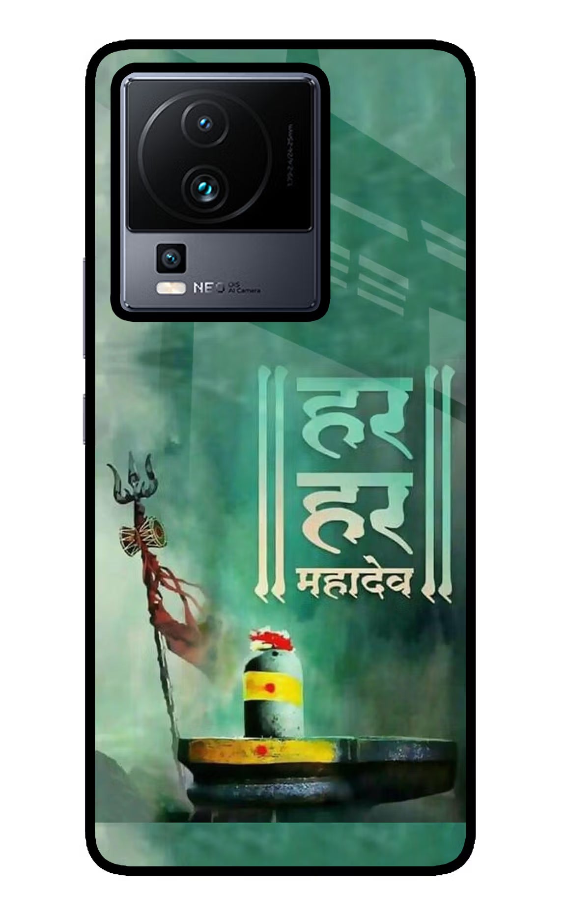 Har Har Mahadev Shivling iQOO Neo 7 Glass Case