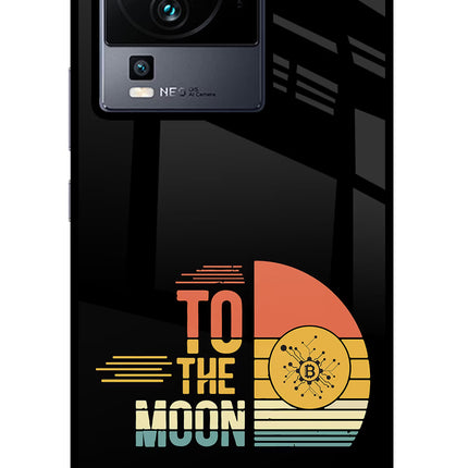 To the Moon iQOO Neo 7 Glass Case Back Cover by Casekaro