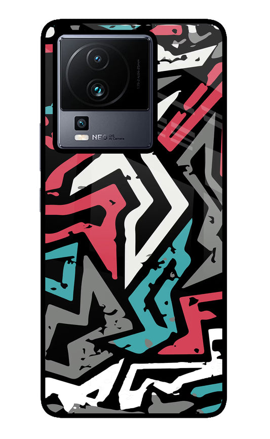 Geometric Graffiti iQOO Neo 7 Glass Case
