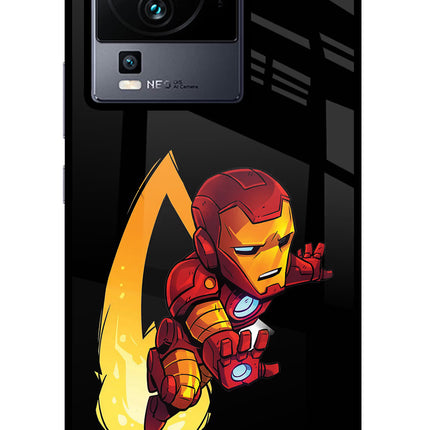 IronMan iQOO Neo 7 Glass Case Back Cover by Casekaro