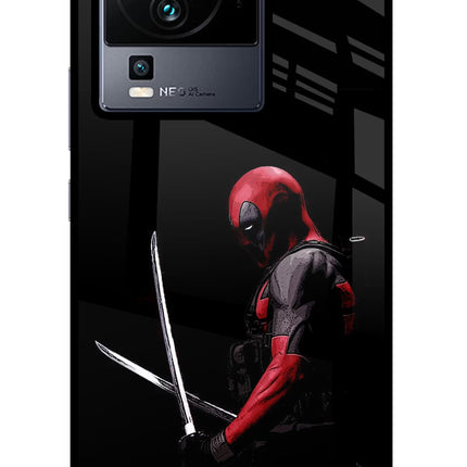 Deadpool iQOO Neo 7 Glass Case Back Cover by Casekaro