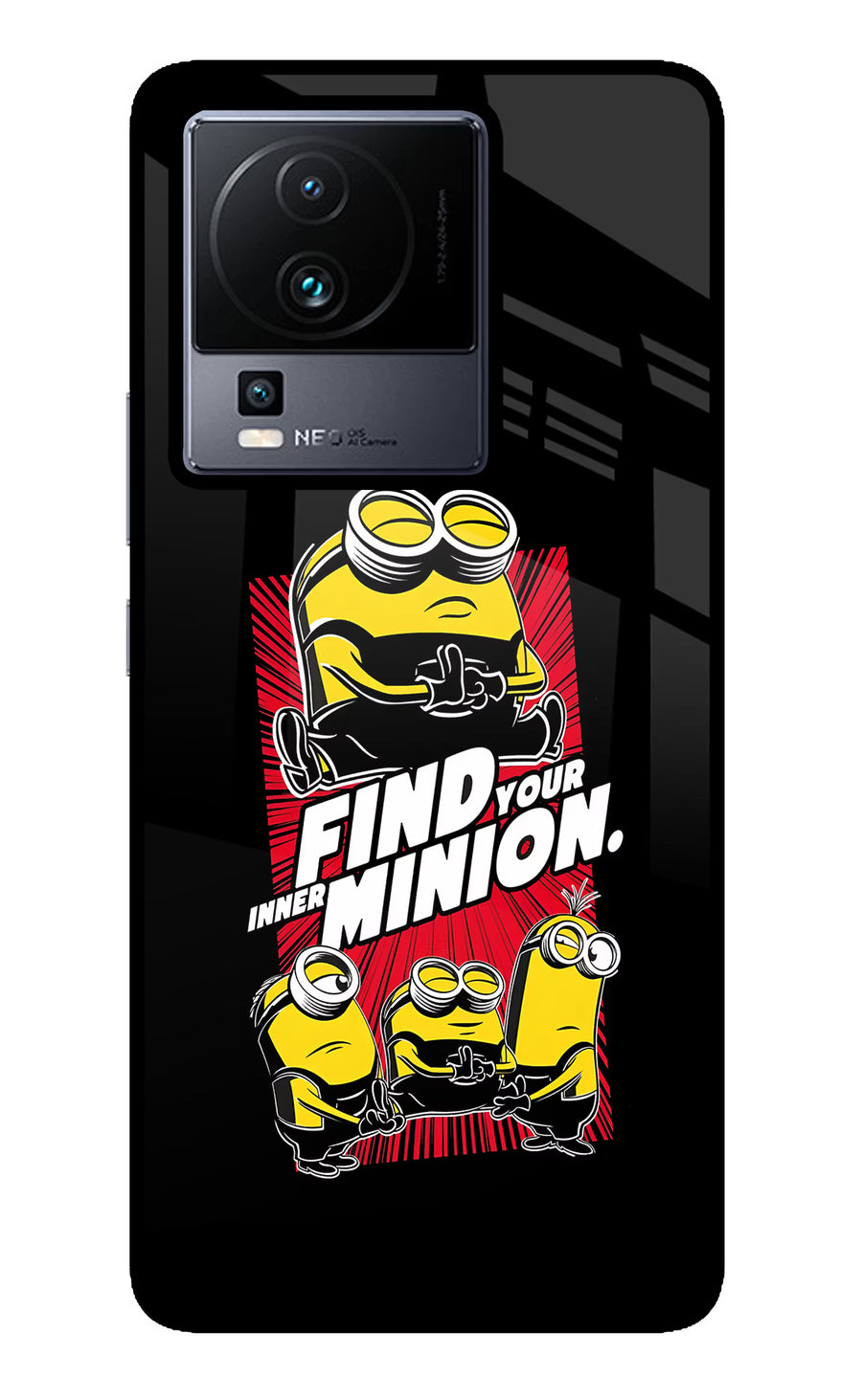 Find your inner Minion iQOO Neo 7 Back Cover, Glass case