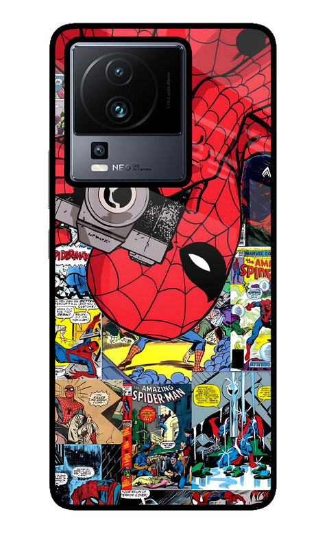 Spider Man iQOO Neo 7 Glass Case
