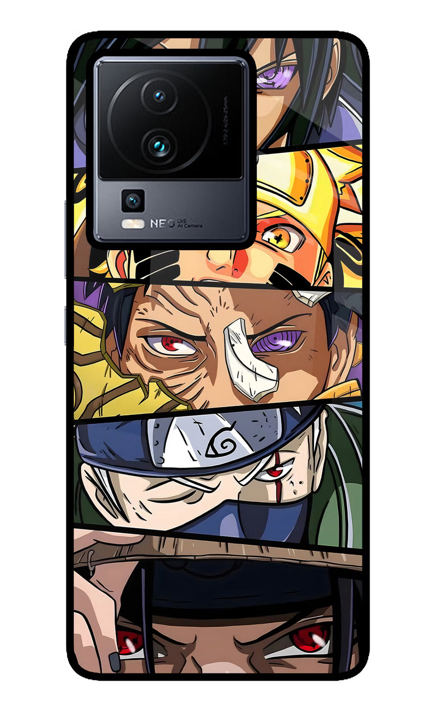 Naruto Character iQOO Neo 7 Back Cover, Glass case