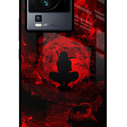 Itachi Uchiha iQOO Neo 7 Glass Case Back Cover by Casekaro