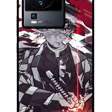 Demon Slayer iQOO Neo 7 Glass Case Back Cover by Casekaro