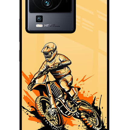 Off-Road Fury iQOO Neo 7 Glass Case Back Cover by Casekaro