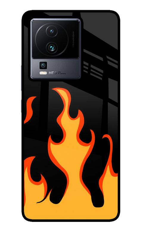 Fired Up – Black iQOO Neo 7 Glass Case