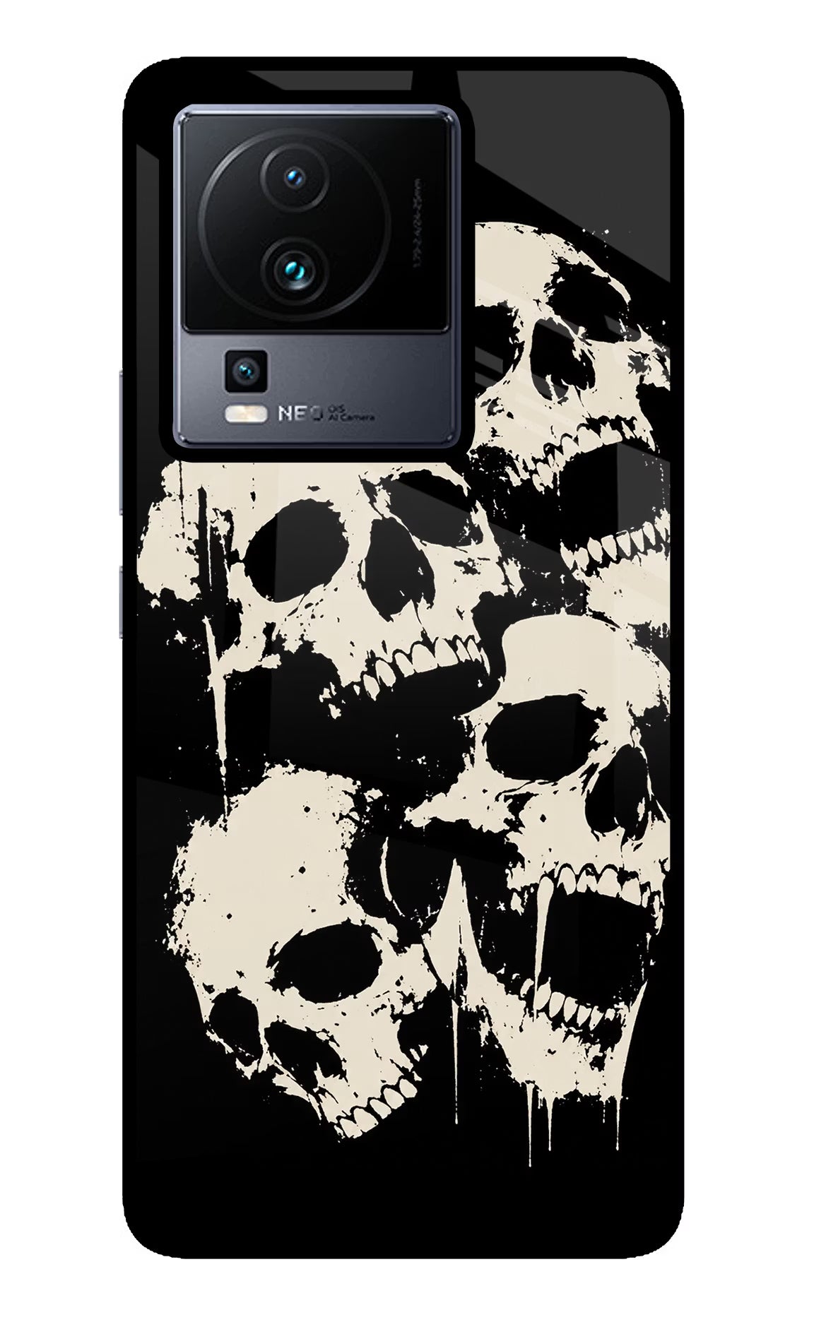 Dead Stack iQOO Neo 7 Glass Case Back Cover by Casekaro