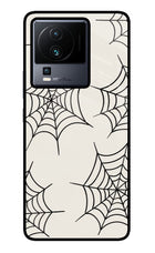Spider Web iQOO Neo 7 Glass Case Back Cover by Casekaro