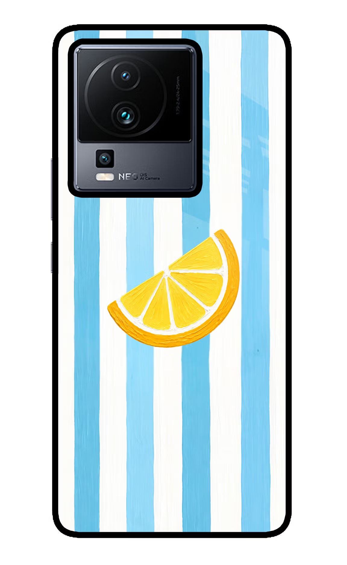 Summer Lemon iQOO Neo 7 Glass Case Back Cover by Casekaro