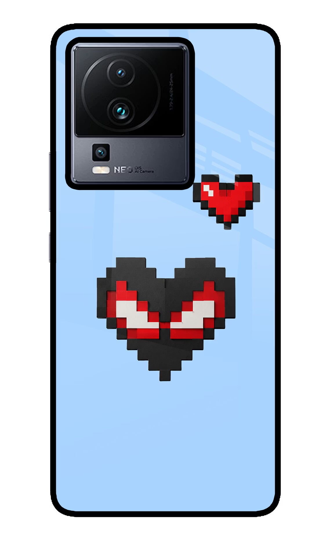 Peter Heart iQOO Neo 7 Glass Case