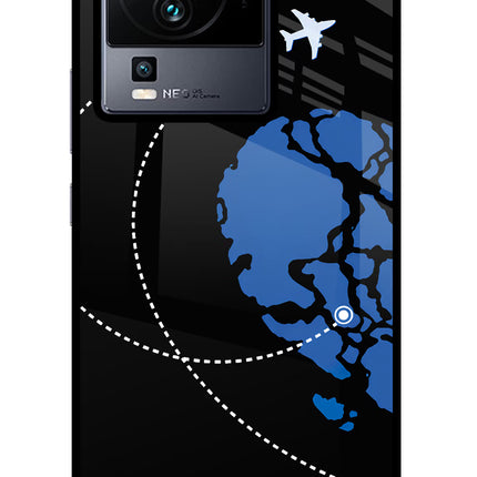 Love Orbit iQOO Neo 7 Glass Case Back Cover by Casekaro