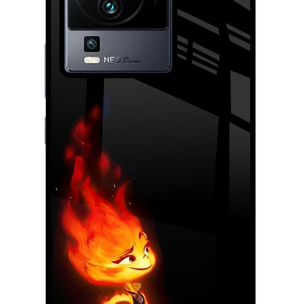 Ember Flame iQOO Neo 7 Glass Case Back Cover by Casekaro