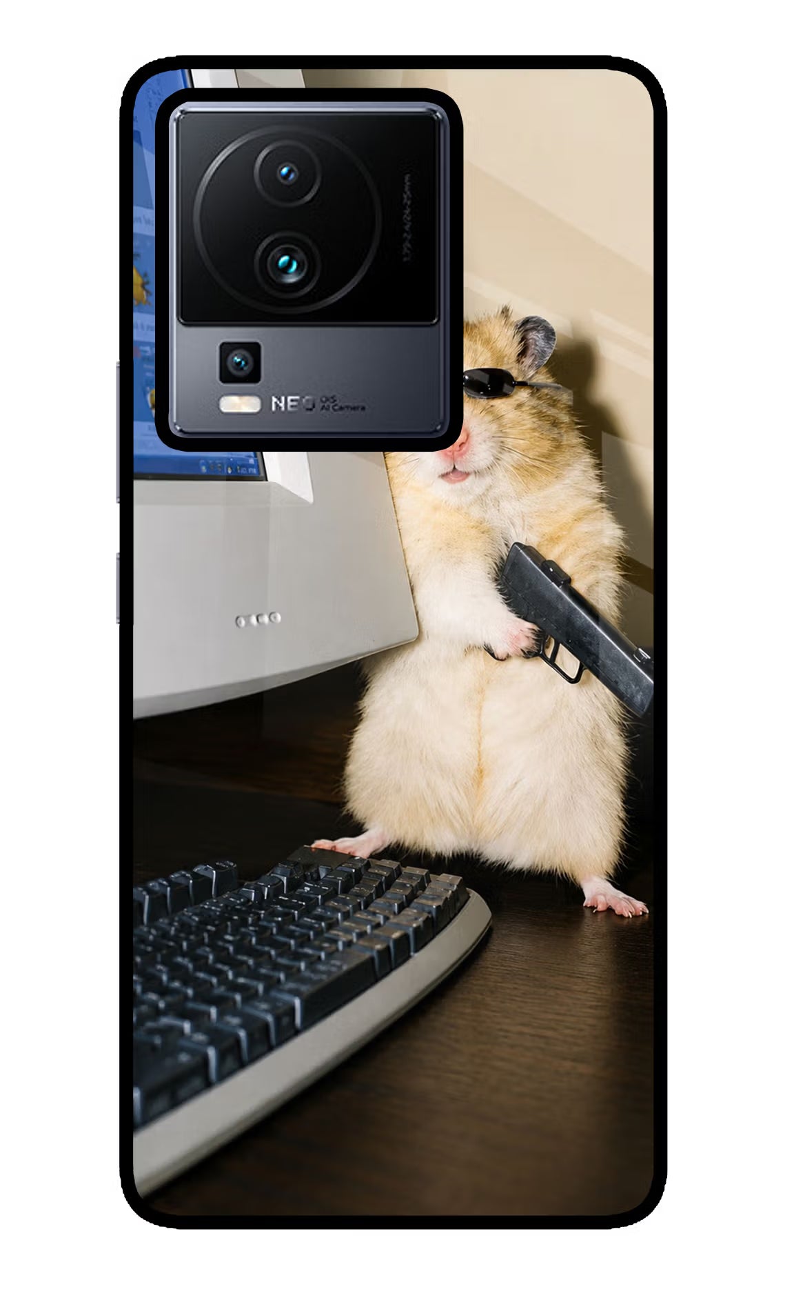 Hacker Hamster iQOO Neo 7 Glass Case