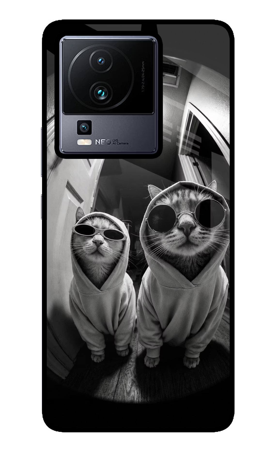 Hood Cats iQOO Neo 7 Glass Case