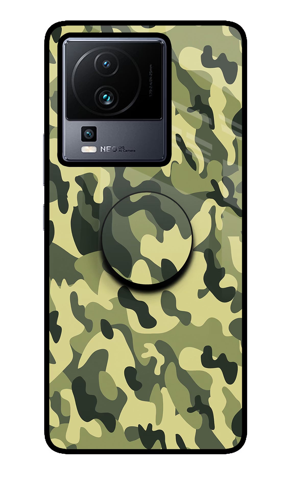 Camouflage iQOO Neo 7 Pop Case by Casekaro