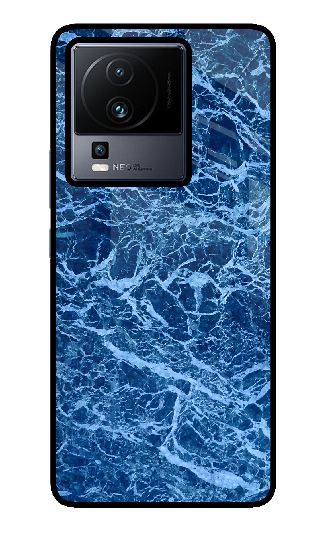 Blue Marble iQOO Neo 7 Pro Glass Case Back Cover by Casekaro