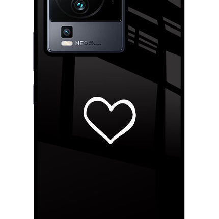Heart iQOO Neo 7 Pro Glass Case Back Cover by Casekaro