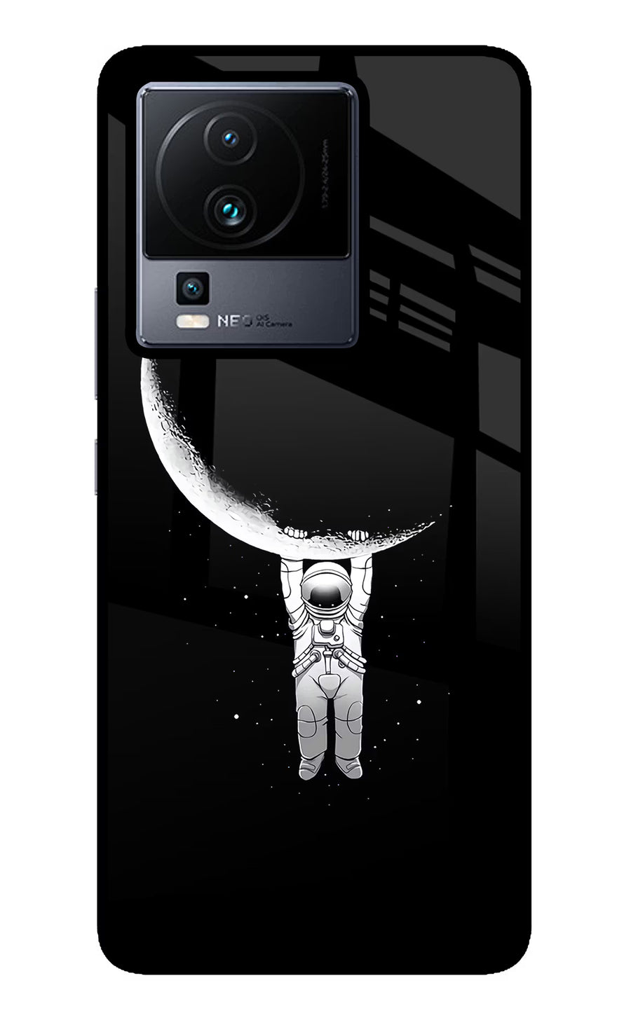 Moon Space iQOO Neo 7 Pro Back Cover, Glass case