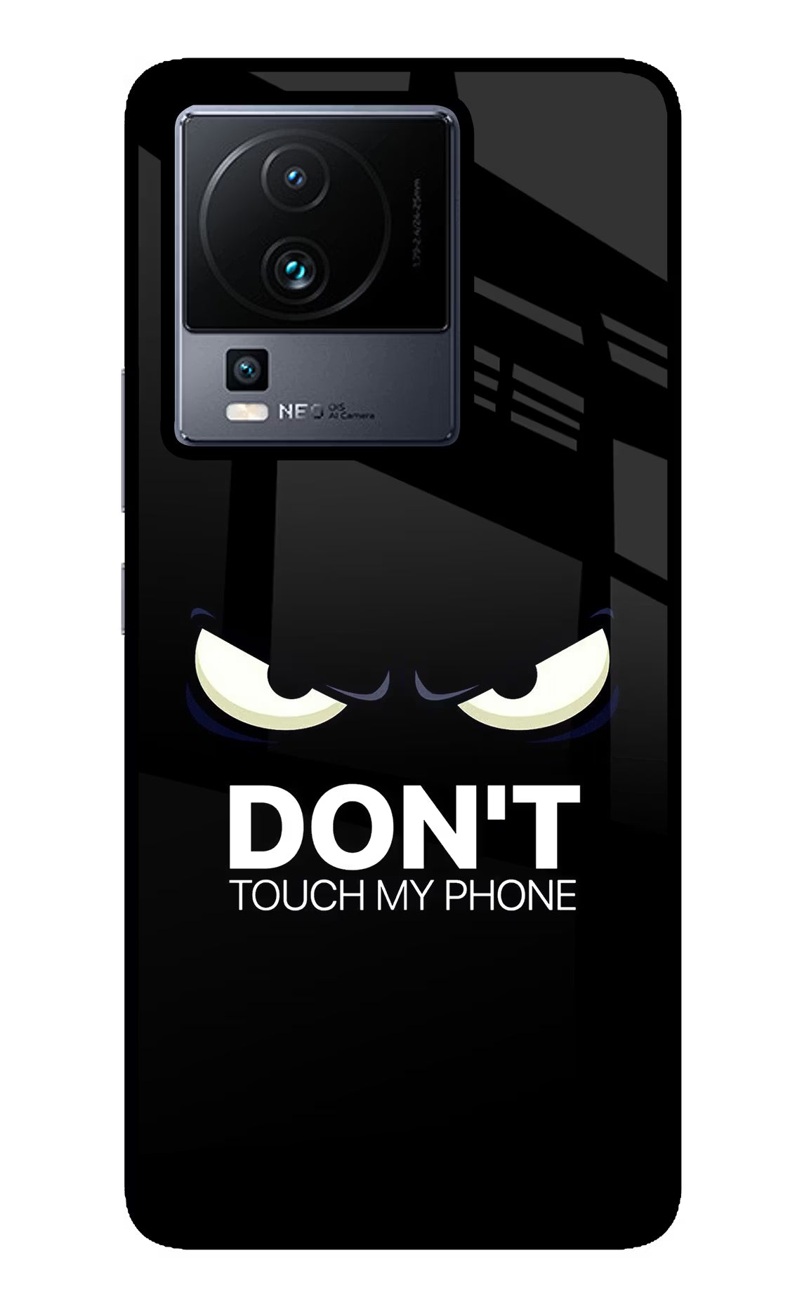 Don'T Touch My Phone iQOO Neo 7 Pro Glass Case Back Cover by Casekaro