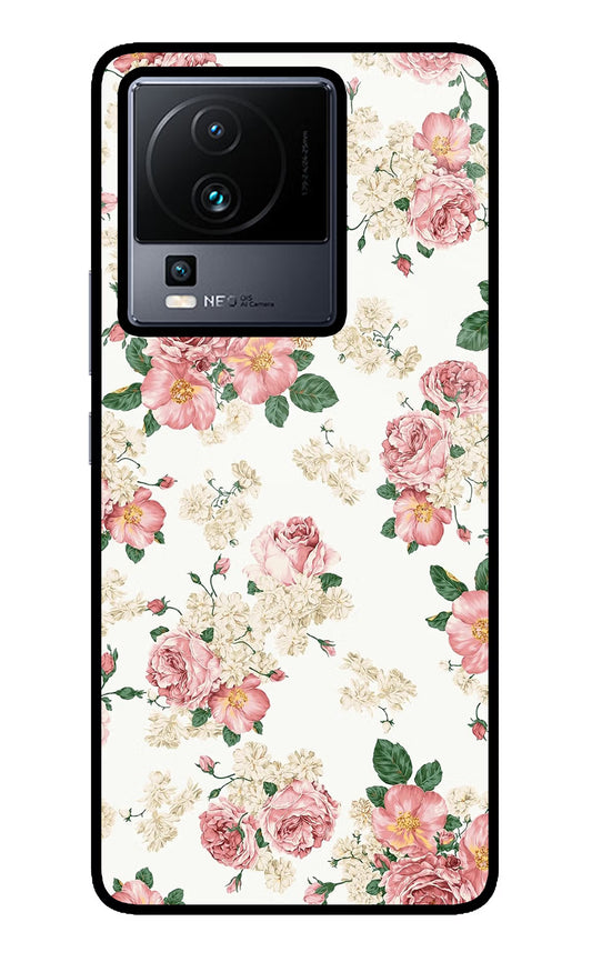 Flowers iQOO Neo 7 Pro Glass Case