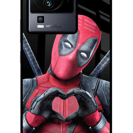 Deadpool iQOO Neo 7 Pro Glass Case Back Cover by Casekaro