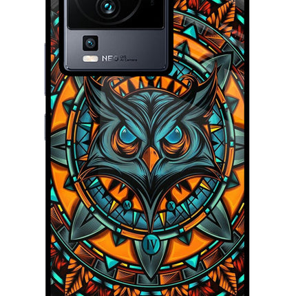 Angry Owl Art iQOO Neo 7 Pro Glass Case