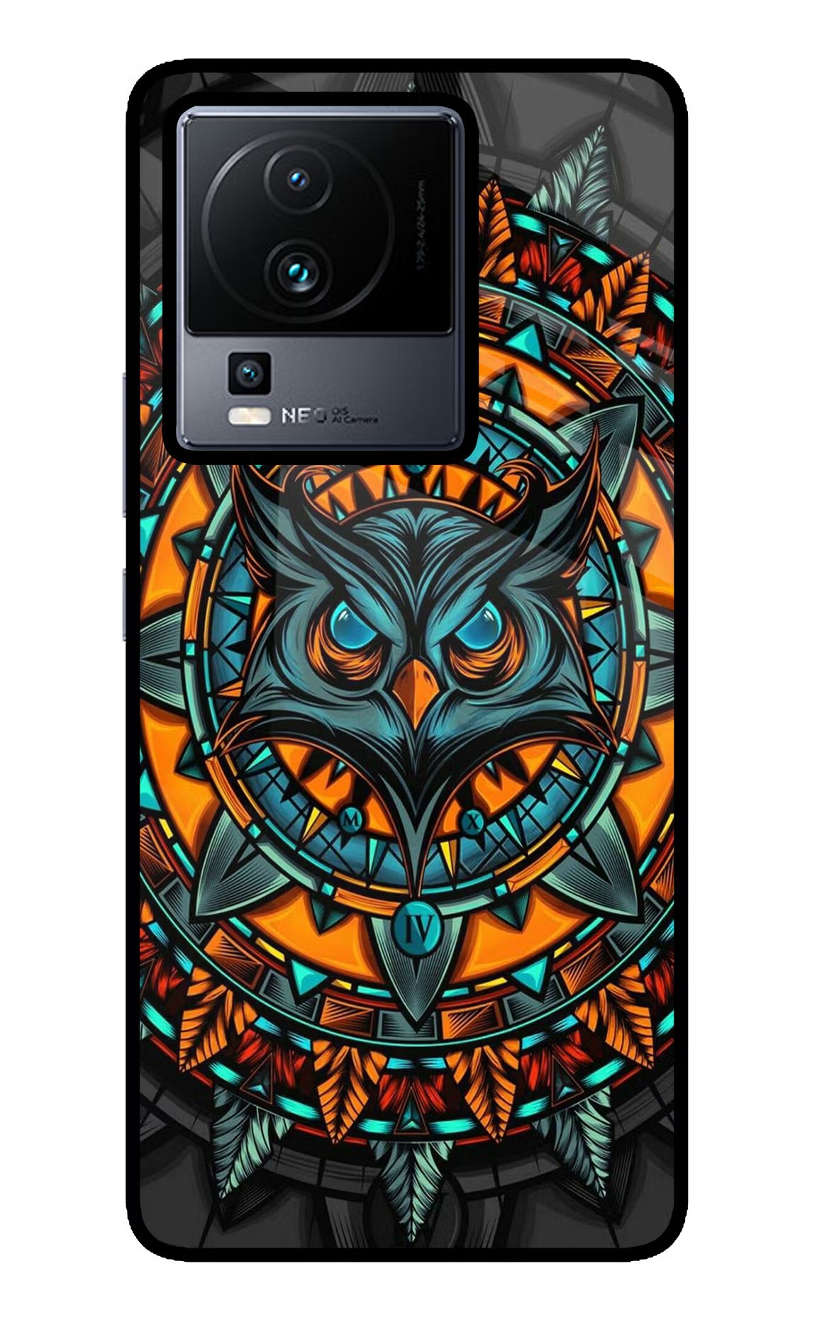 Angry Owl Art iQOO Neo 7 Pro Glass Case