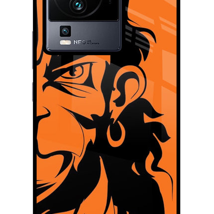 Hanuman iQOO Neo 7 Pro Glass Case Back Cover by Casekaro