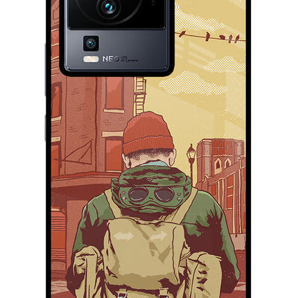 Adventurous iQOO Neo 7 Pro Glass Case Back Cover by Casekaro