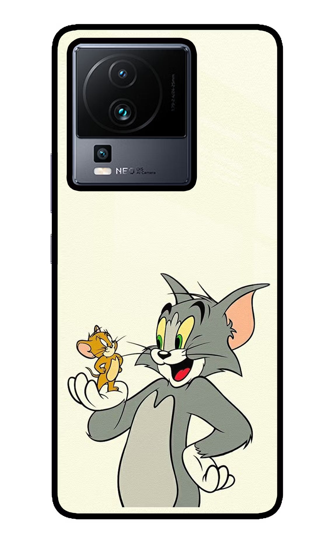 Tom & Jerry iQOO Neo 7 Pro Glass Case Back Cover by Casekaro