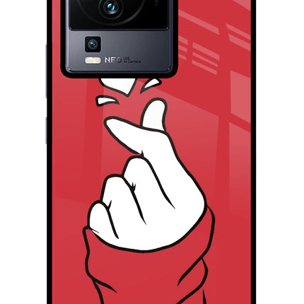 Korean Love Sign iQOO Neo 7 Pro Glass Case