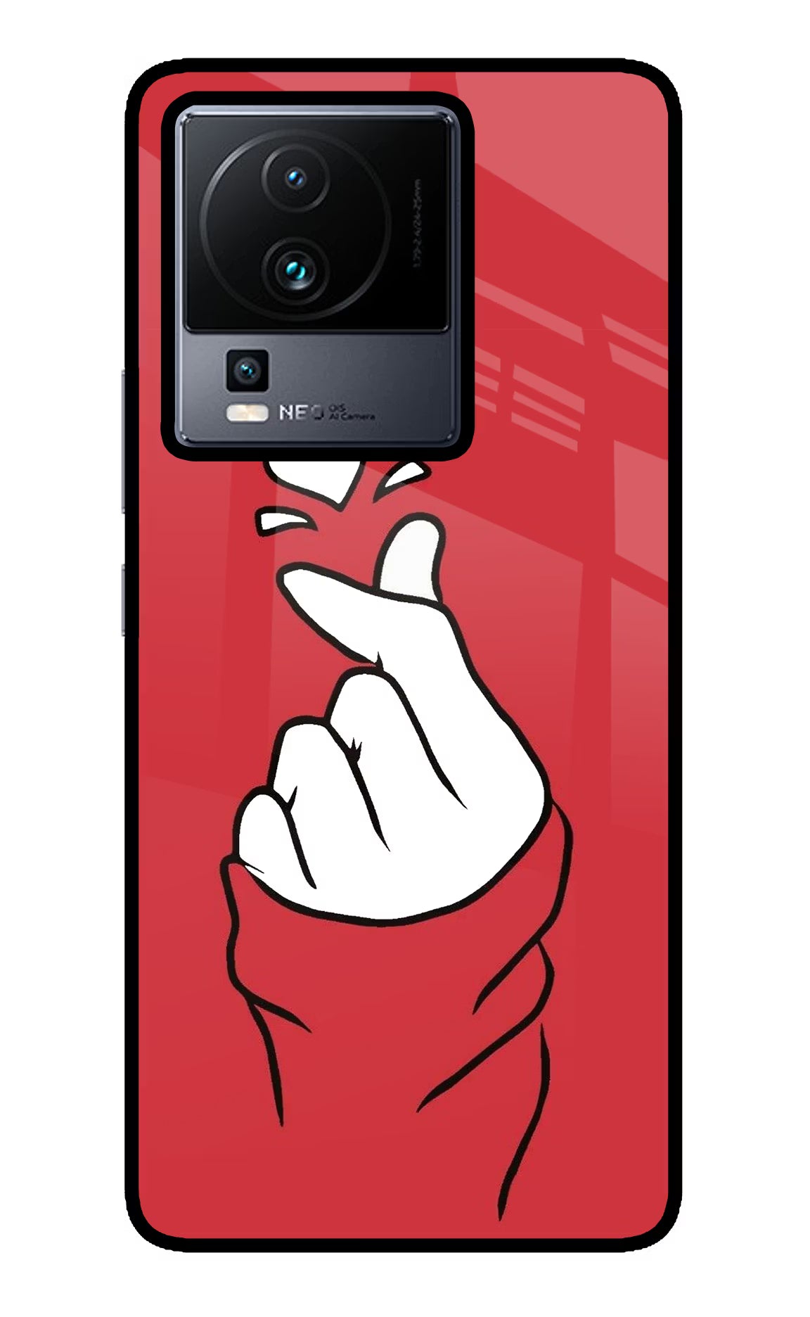 Korean Love Sign iQOO Neo 7 Pro Glass Case