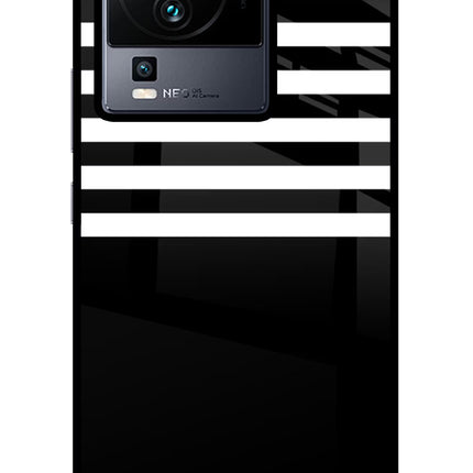 Black and White Print iQOO Neo 7 Pro Glass Case
