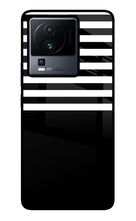 Black and White Print iQOO Neo 7 Pro Glass Case