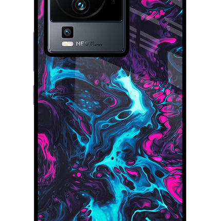 Abstract iQOO Neo 7 Pro Glass Case Back Cover by Casekaro