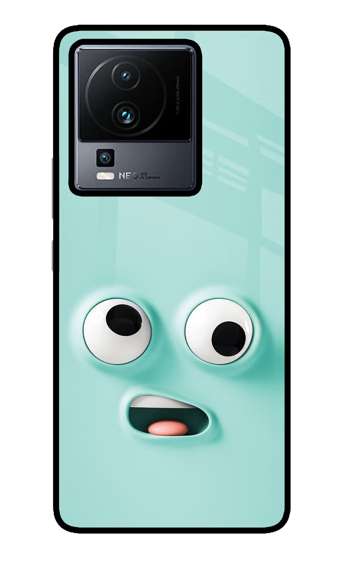 Funny Cartoon iQOO Neo 7 Pro Glass Case Back Cover by Casekaro