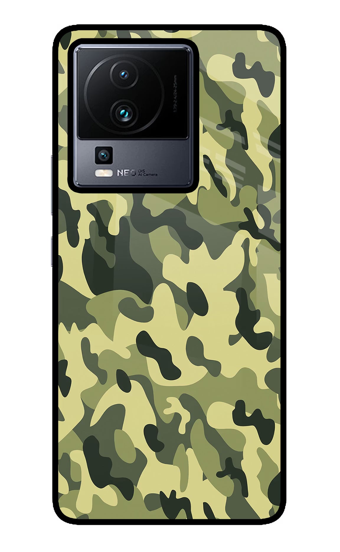 Camouflage iQOO Neo 7 Pro Glass Case