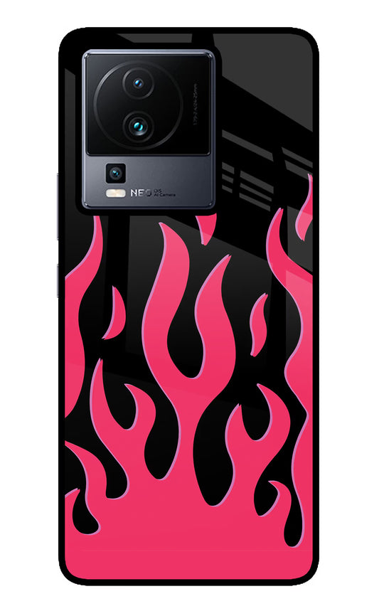 Fire Flames iQOO Neo 7 Pro Glass Case