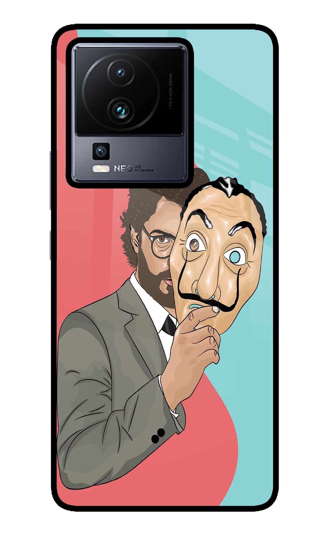 Professor iQOO Neo 7 Pro Glass Case Back Cover by Casekaro