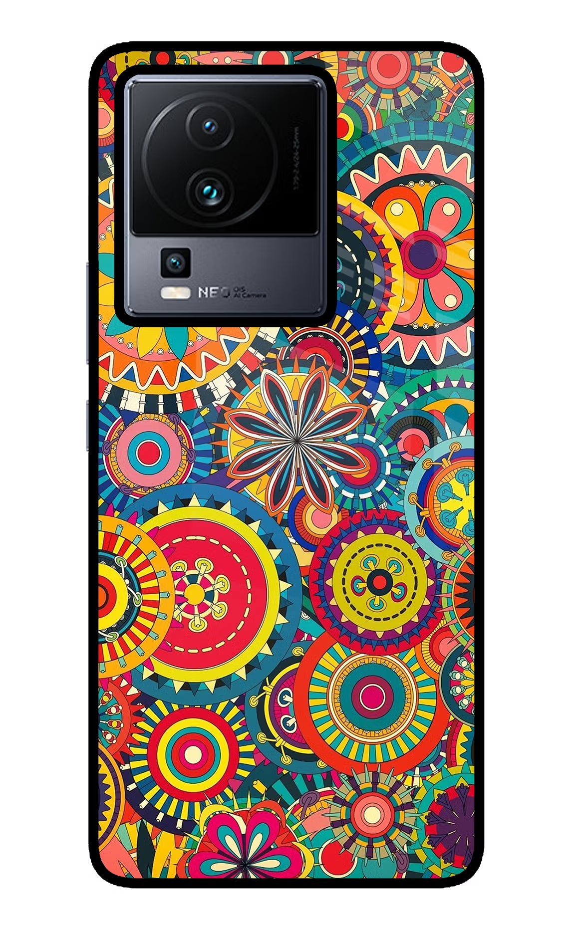 Gol Gol Art iQOO Neo 7 Pro Glass Case Back Cover by Casekaro