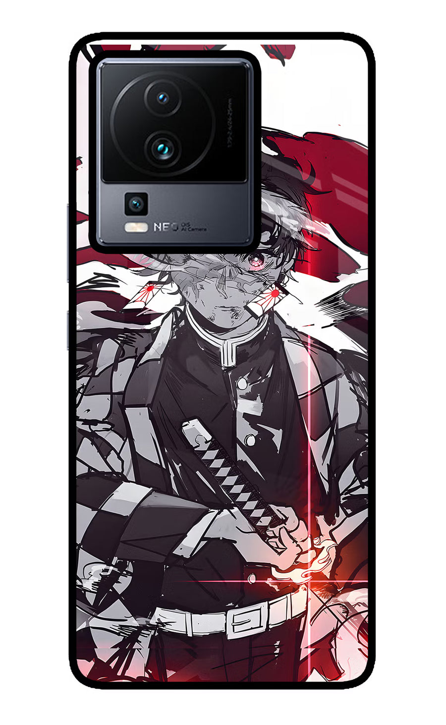 Demon Slayer iQOO Neo 7 Pro Back Cover, Glass case