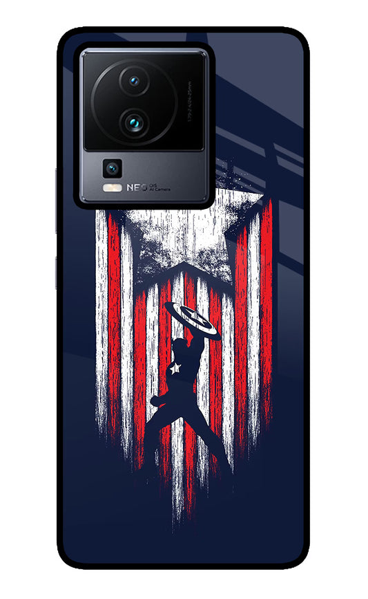 Captain America Marvel Art iQOO Neo 7 Pro Glass Case